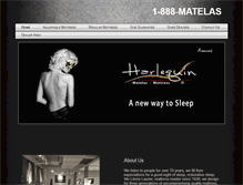Tablet Screenshot of harlequinmattresses.com